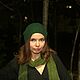  Шапка вязаная бини из мериноса шапка зеленая. Шапки. AURA аксессуары: шарфы шапки косынки. Интернет-магазин Ярмарка Мастеров.  Фото №2