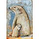 Oil painting 'Polar Bears', Pictures, Nizhny Novgorod,  Фото №1