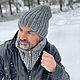 Заказать Комплект ДЖУНО/ДОМИНГО  шапка и снуд  на молнии светло-серый. Вязаный кэжуал  UNIC Ирина. Ярмарка Мастеров. . Комплекты головных уборов Фото №3