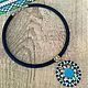 Order Choker necklace The blue fire. biser-Mily. Livemaster. . Necklace Фото №3