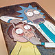 Rick and Morty passport cover made of embossed and painted leather. Passport cover. CrazyLeatherGoods. Online shopping on My Livemaster.  Фото №2