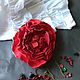 Войлочная сумочка "Rose". Сумка с фермуаром. Uliavaliashkina. Ярмарка Мастеров.  Фото №5