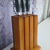 Посуда handmade. Livemaster - original item Set of three knives No. №2 forged steel 95H18. Handmade.