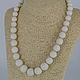 Spongy coral beads 'Snow White'. Necklace. Magic box. Online shopping on My Livemaster.  Фото №2
