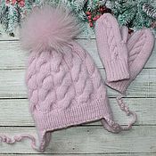 Одежда детская handmade. Livemaster - original item Winter furry hat. Furry hats. Hat Angora.. Handmade.
