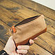Cosmetic bag mini leather and canvas. Beauticians. G.L.A.D.. My Livemaster. Фото №5