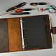 A5 diary made of genuine leather. Diaries. KulikovCraft. Ярмарка Мастеров.  Фото №4