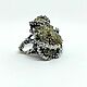 Splendor ring made of 925 sterling silver and pyrite IV0084, Rings, Yerevan,  Фото №1