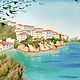 A painting with a seascape coast for the living room in a classic style, Pictures, Moscow,  Фото №1