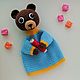 Glove doll Bear Bear. Puppet show. sunnytoys-gifts. My Livemaster. Фото №5
