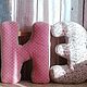 Letters pillow. Words. Patchwork Miracle - Home Textiles. Online shopping on My Livemaster.  Фото №2
