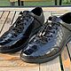 Sports shoes, made of genuine crocodile leather, in black, Shoes, St. Petersburg,  Фото №1