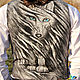 Men's author's vest Wolf-felt and batik. Mens vests. studiya. My Livemaster. Фото №6