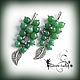 Earrings 'Bunches' jade, Earrings, Moscow,  Фото №1