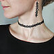 Long Black earrings, Gothic Lace Frivolite Earrings. Earrings. moonlace. My Livemaster. Фото №4