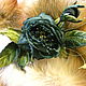 Grosgrain rose brooch silk 'Isabella'. Brooches. LIUDMILA SKRYDLOVA (flower glade). Online shopping on My Livemaster.  Фото №2