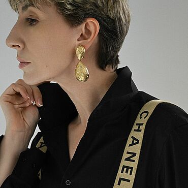 Винтаж ручной работы. Ярмарка Мастеров - ручная работа Винтаж: Клипсы Christian Dior. Handmade.