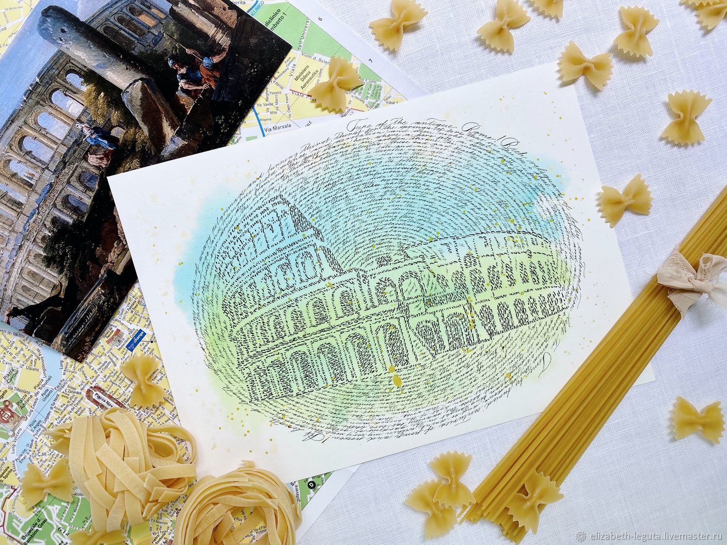 Colosseum, Каллиграфическая живопись в интернет-магазине на Ярмарке ...