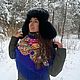 Шапка-ушанка черный песец в русском стиле. Шапка-ушанка. Одежда с русской душой 'Rus_dress' (dressalarusse). Ярмарка Мастеров.  Фото №5