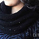 'A flickering' Black knitted Snood. Scarves. CUTE-KNIT by Nata Onipchenko. My Livemaster. Фото №4