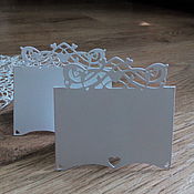 Материалы для творчества handmade. Livemaster - original item !Table place card -cutting, cardboard design. Handmade.
