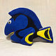 Order Theatrical Doll Toy Fish Dori Blue Developing Children. greenfox-23. Livemaster. . Puppet show Фото №3