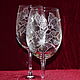Order Hibiscus. wine glasses. ArtGraving. Livemaster. . Wine Glasses Фото №3