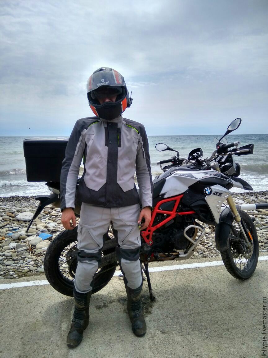 Мотокостюм текстильный мужской светло-серый – заказать на Ярмарке ...