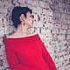 Вязаное длинное платье "Lady in Red". Платья. Оксана Владарская. Интернет-магазин Ярмарка Мастеров.  Фото №2