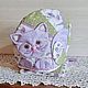 Грелка на чайник Котик и прихватка. Подарочный набор для кухни. Чехлы для посуды. Анна (belamedveditsa). Интернет-магазин Ярмарка Мастеров.  Фото №2