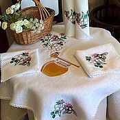 Для дома и интерьера handmade. Livemaster - original item Tablecloth and napkins 