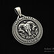 Кулон Memento Mori «Овен» из серебра 925 (Артикул 423). Кулон. AZ Jeweler (azjeweler). Интернет-магазин Ярмарка Мастеров.  Фото №2