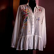 Одежда handmade. Livemaster - original item blouse: Butterfly. Handmade.