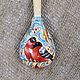 Spoon wooden painted Zimushka Zima. Souvenirs3. Original painted Souvenirs and gift. My Livemaster. Фото №5