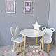 Стол детский круглый + 2 стула, Мебель для детской, Новосибирск,  Фото №1