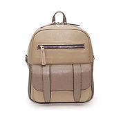 Сумки и аксессуары handmade. Livemaster - original item Backpacks: Women`s Beige Leather Backpack Bag Deya Mod. CP39-151. Handmade.