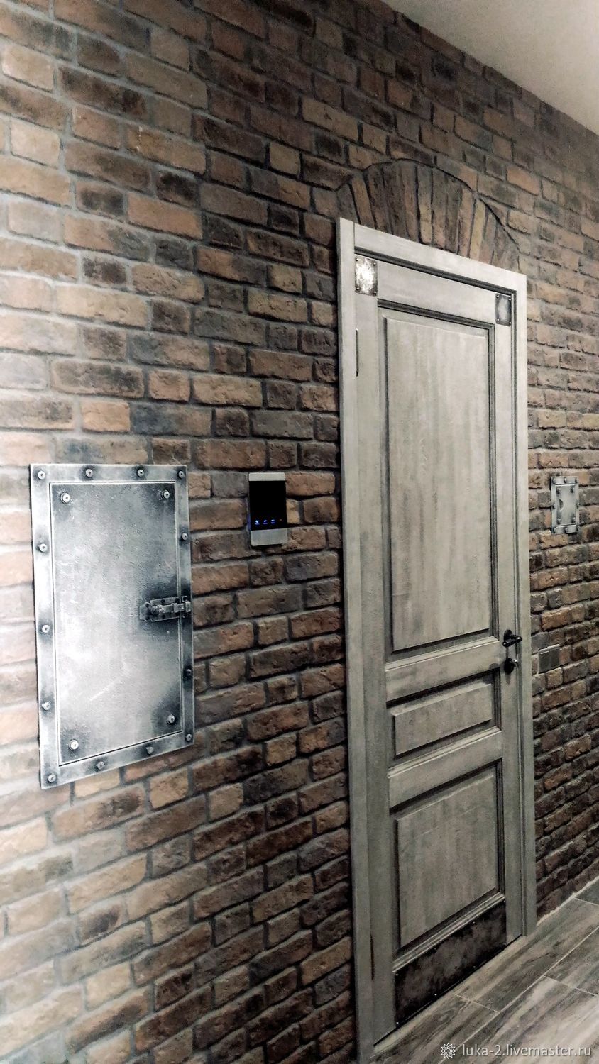 межкомнатные двери в интерьере лофт