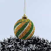 Сувениры и подарки handmade. Livemaster - original item Christmas ball Christmas tree toy gift for new year 2020 ball green. Handmade.