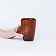 Vaso de bebida de madera natural cedro siberiano C36. Water Glasses. ART OF SIBERIA. Ярмарка Мастеров.  Фото №4