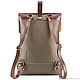Leather backpack 'Gray' (olive). Backpacks. Russian leather Guild. Online shopping on My Livemaster.  Фото №2