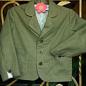 Работы для детей, handmade. Livemaster - original item Flannel jacket 