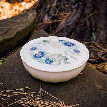 Винтаж ручной работы. Ярмарка Мастеров - ручная работа Винтаж: WEDGWOOD шкатулка "Clementine", Англия, 1980-1990 гг.. Handmade.