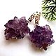 Серьги "Amethyst  flowers " -аметистовая друза,серебро 925. Кольца. Светлана Филипоповская SunSvet Jewel. Ярмарка Мастеров.  Фото №4