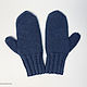 Men's knitted wool mittens with alpaca. Mittens. Knitwear shop Fairy Tale by Irina. My Livemaster. Фото №6