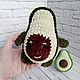 Плюшевая игрушка и брелок Авокадо. Амигуруми куклы и игрушки. Игрушки, корзины, аксессуары. Интернет-магазин Ярмарка Мастеров.  Фото №2