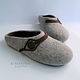 Mens felted Slippers 'Style', Slippers, Moscow,  Фото №1