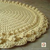 Для дома и интерьера handmade. Livemaster - original item Round Knitted cord rug PRACTICAL to buy. Handmade.