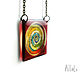 Transparent pendant 'Color spiral' of Jewelry resin. Pendants. AllaLu Design. Online shopping on My Livemaster.  Фото №2