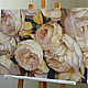 Order Painting 'Mysterious peonies', oil on canvas 50h70. vestnikova. Livemaster. . Pictures Фото №3
