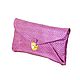 Bright purple clutch bag with a lock. New. Vintage bags. Butichok from N.. Online shopping on My Livemaster.  Фото №2